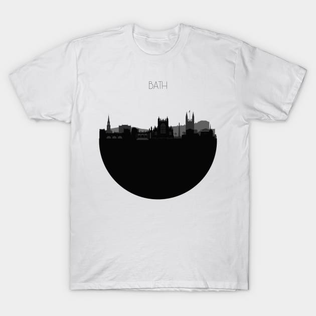 Bath Skyline T-Shirt by inspirowl